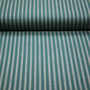 Tela Homespun Verde Camel Rayas