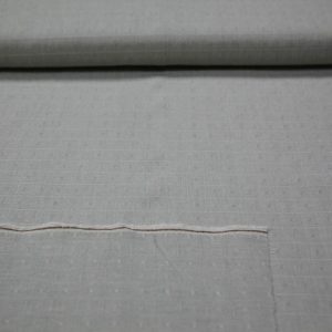 Tela Tramada Cuadros Blanco Gris