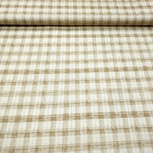 Tela HG Cuadros Beige-Caqui Claro