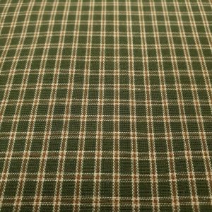 tela patchwork homespun verde cuadros pequeños