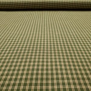 tela patchwork homespun verde cuadros pequeños