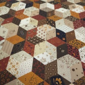 Tela de Patchwork Marcus Pams Stars Marrones